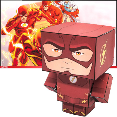 DC Comics Origami Paper Model The Flash