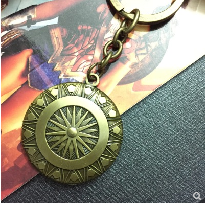 Wonder Woman Shield Keychain