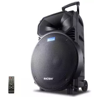 Big Portable Outdoor Bluetooth PA System Trolley Speaker System with UHF MIC