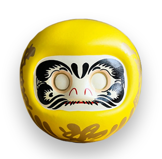 4-Inch Yellow Daruma (For Fortune. Finance & Windfall)