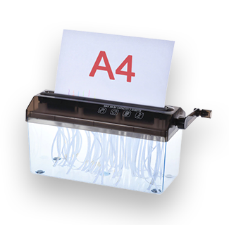 A4 Paper Manual Rotary Shredder
