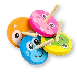 Cartoon Spinning top