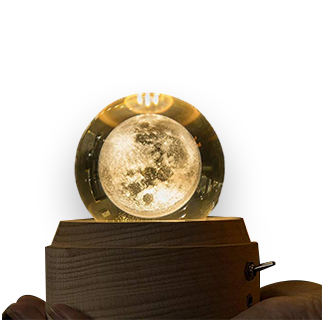 80mm Moon Crystal Ball