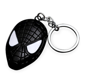 Spidey Mask Keychain (Black)
