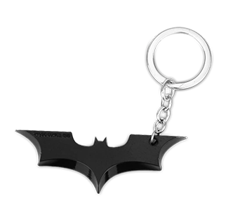 Batman Symbol Keychain (Black)