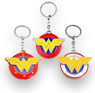 Wonder Woman Symbol Colored Keychain