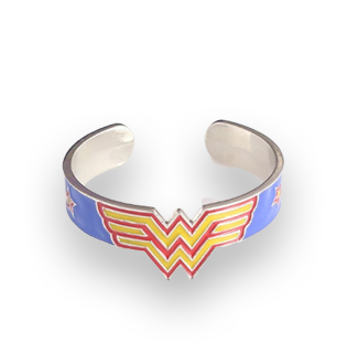 Wonder Woman Symbol Bracelet Colored