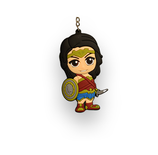 Animated Wonder Woman Keychain